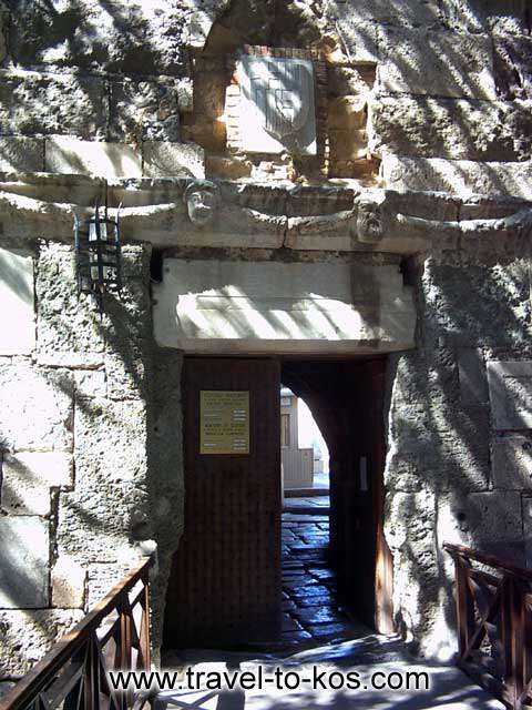 THE ENTRANCE OF THE CASTLE - A view of the main entrance to the Neratzias castle.