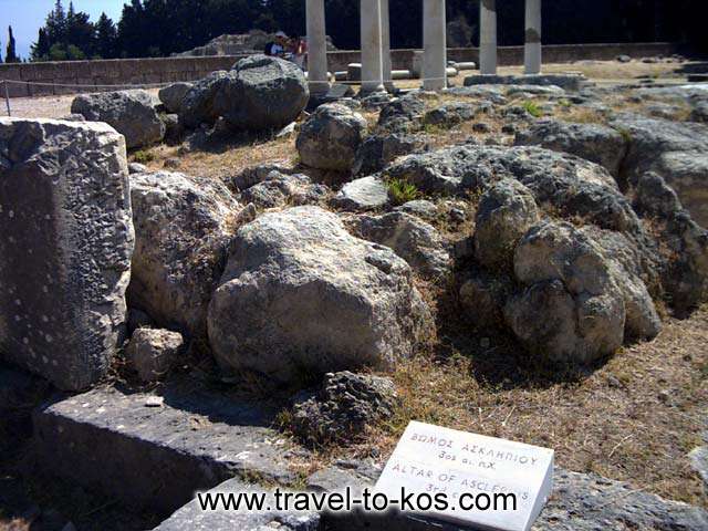 ALTAR OF ASKLEPIOS - The altar of Asklepios.