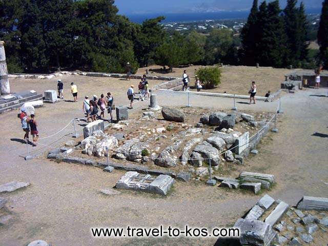 ALTAR OF ASKLEPIOS - The altar of Asklepios at the archaeological site of Asklepion. 