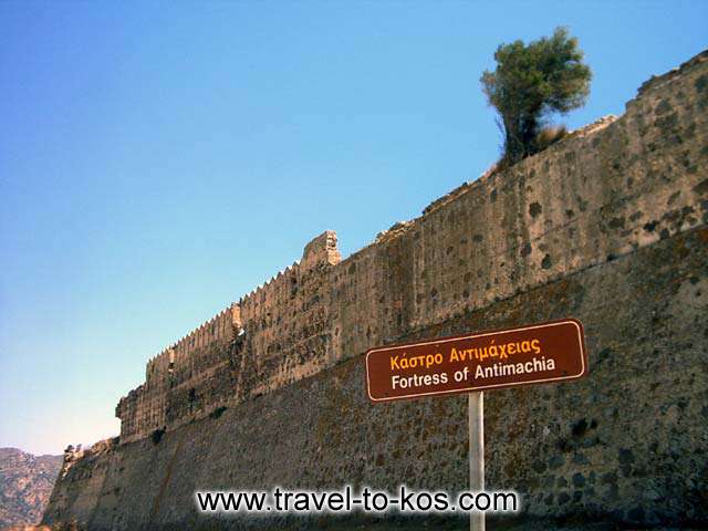 THE FORTRESS OF ANTIMACHIA - The walls of the castle are very well preserved. 