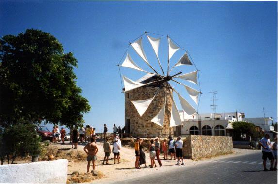 Windmill at Andimachio -  by Derek Oakley