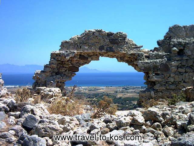 The sea side settlement of Antimachia is Mastichari.You can see the beautifyl see from the fortress.  KOS PHOTO GALLERY - THE FORTRESS OF ANTIMACHIA