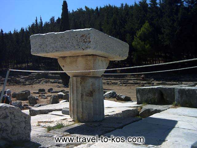 ASKLEPIOS TEMPLE - Tha worship of Asklepios was introduced to the island at the 4th century BC. 