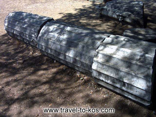 ARCHAELOGICAL SITE - One the statuary which the visitor of the archaeological area can see. 