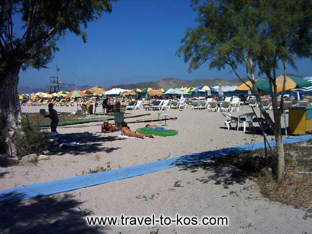TIGAKI BEACH - Tourist from all around the world fill the beach with the golden sand and the blue deep water. 
