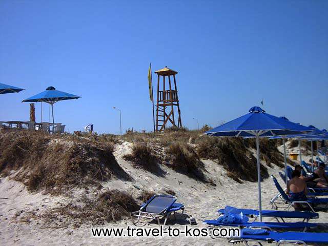 MARMARI BEACH - Marmari beach is near the village of Pili. 
This sandy beach attracts many visitors. The beach guard take care for their safety.  