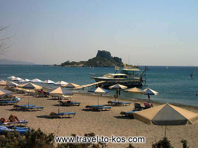 KEFALOS BEACH - The golden sand and the deep blue waters characterize the kefalos beach. 