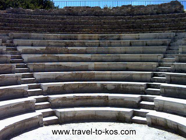 ANCIENT ODIUM - The ancient odium is preserved in good condition. Nine marble tiers were fashioned as distin guished seats. 