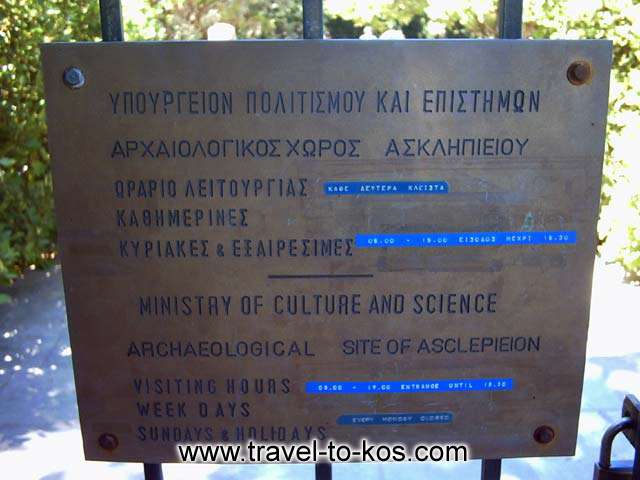 SIGN BOARD - The sign - board at the entrance of the archaeological area give useful information to the visitors. 