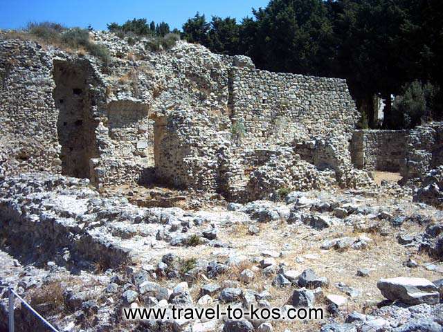 THE WALL - The walls of the ancient buildings at Asklepion. 