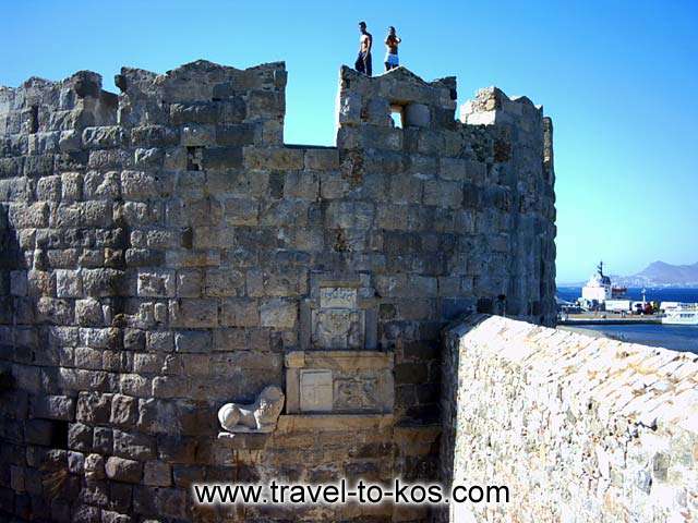 CIRCULAR BASTION - One of the four circular bastion with the Venetian blazon on the wall. 