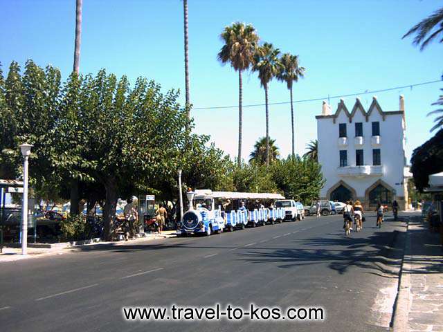 TRAIN - A tour around the city with the traditional train is the best guide in order to explore Kos. 