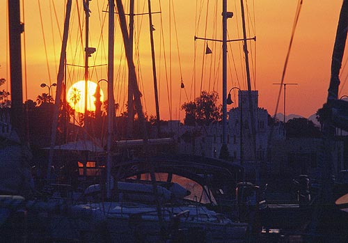 SUNSET IN MARINA - 