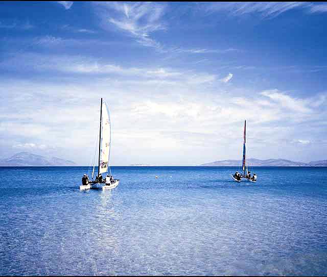 CATAMARANS - Two sailing boats in Mastichari beach