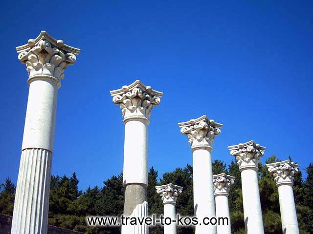 APOLLON TEMPLE - The temple of Apollon in Asklepion archaeological area. 