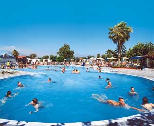 Panoramic view of swimming pool at hotel Atlantis CLICK TO ENLARGE