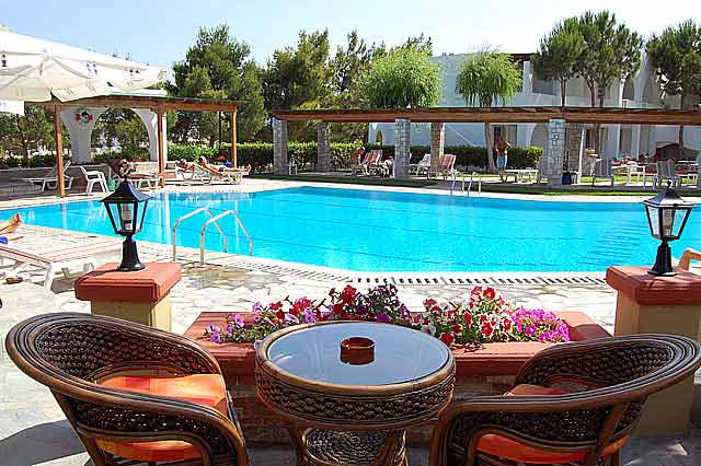 Image of swimming pool of the Palladium hotel, located in Marmari Village of Kos Island, Greece CLICK TO ENLARGE