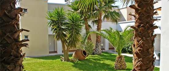 Photo of the swimming pool of the Adromeda hotel in Kos CLICK TO ENLARGE