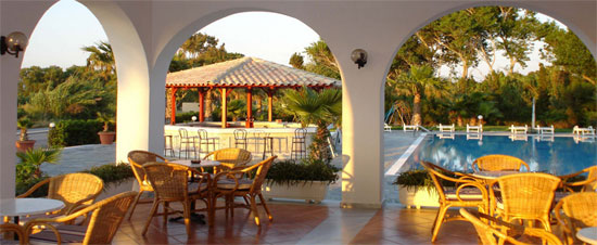 Enjoy the greek sun at the swimming pool of Adromeda hotel CLICK TO ENLARGE