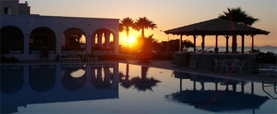 Image of the pool bar of the Adromeda hotel CLICK TO ENLARGE