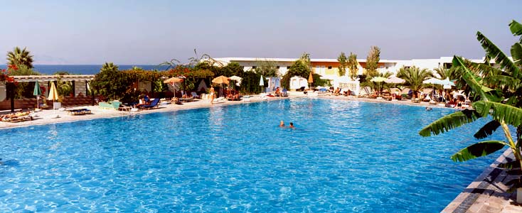 A photo of the swimming pool of Achilleas hotel in Kos CLICK TO ENLARGE