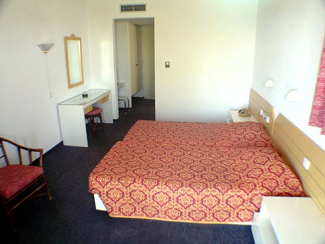 Inside view of a double room CLICK TO ENLARGE