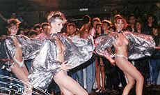 The British dance group Hot Girls turned on the crowd with the daring performance. CLICK TO ENLARGE