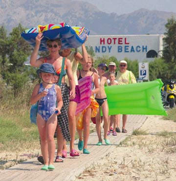 Let s go for swimming, at Marmari Beach, only few meters of Sandy Beach Hotel CLICK TO ENLARGE