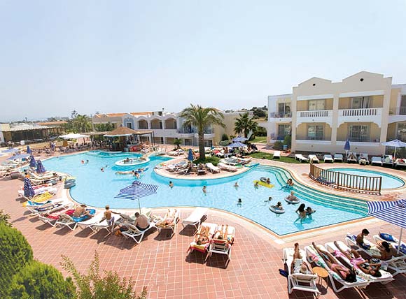 Image of the pool of Pelagos Suites Hotel, located Lambi beach, Kos town. CLICK TO ENLARGE