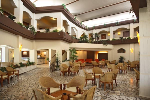 Image of lobby area of Sandy hotel. CLICK TO ENLARGE