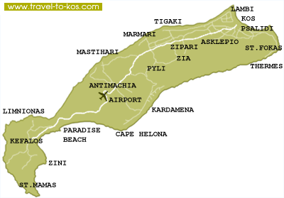 Map of Kos